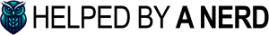Helped by a Nerd Logo